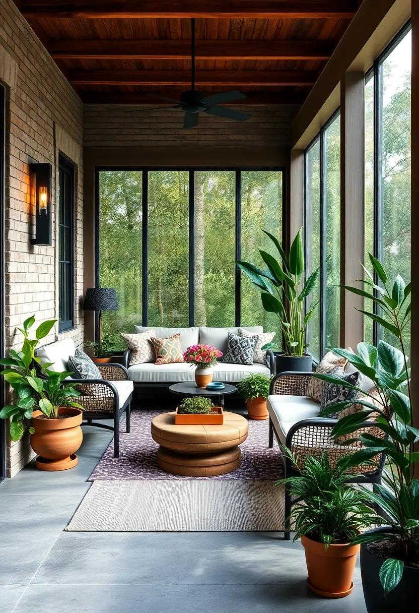 Mix Textures: Combine plants with varying leaf shapes and sizes to create visual interest and depth in your small porch garden