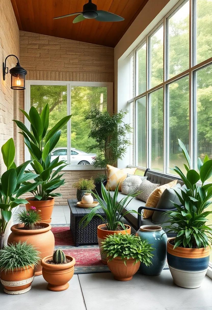 Use Decorative Pots: Elevate your plants with stylish pots that reflect your personal style, from rustic terracotta to modern ceramic