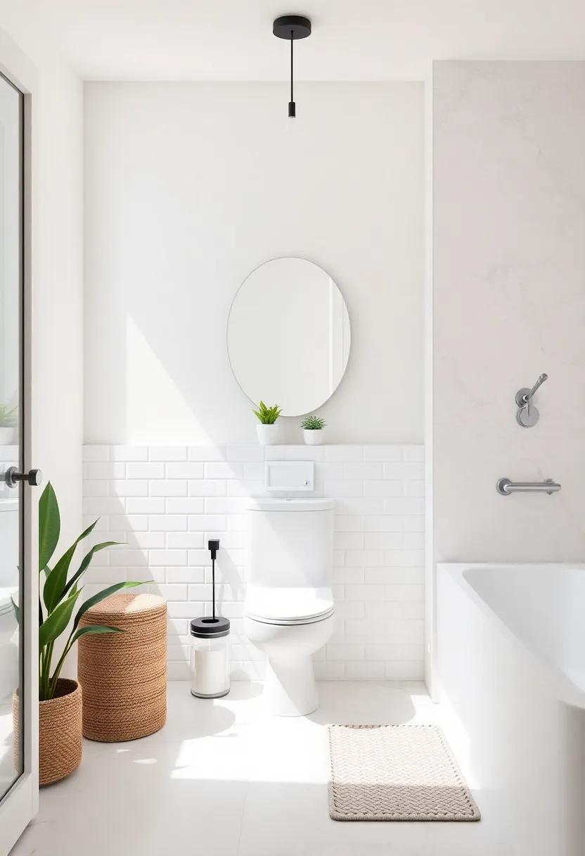 Embrace Minimalism: Opt for a few key decor pieces that highlight functionality without overwhelming the senses, allowing your bathroom to feel more spacious