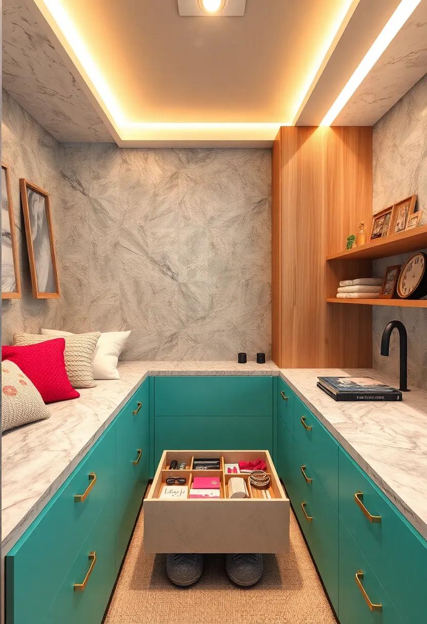 In-Drawer Dividers: Maintain tidy drawers with adjustable dividers that keep makeup, ‌stationery, or jewelry neatly ‌arranged and easily visible