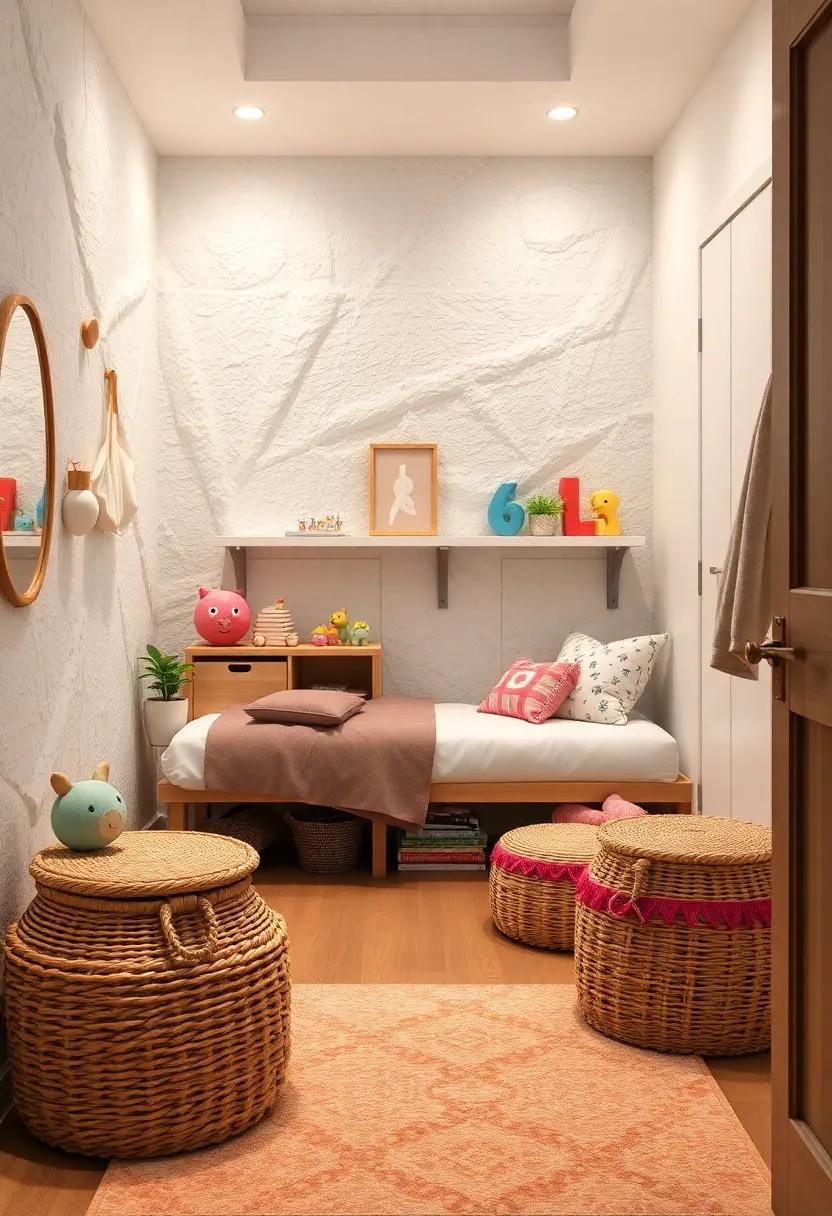 Lidded Baskets: ⁣invest in stylish, lidded baskets that ​provide a neat solution for hiding toys and keeping ‍the⁢ room clutter-free