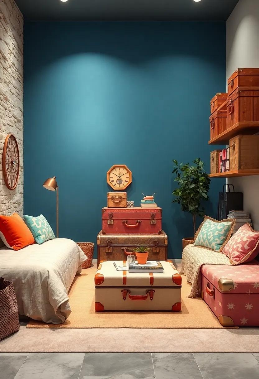 Vintage⁤ Suitcase​ Displays: ‍Use vintage suitcases⁤ as charming storage solutions that can double as accent decor and​ additional seating‌ for friends during sleepovers