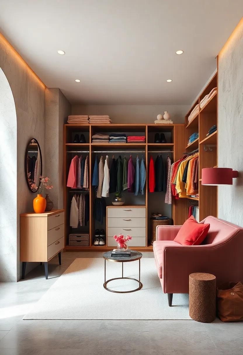 Color-Coded Chaos: Learn how⁢ organizing your wardrobe by color⁣ can not⁤ only declutter your space but also add a stunning visual element