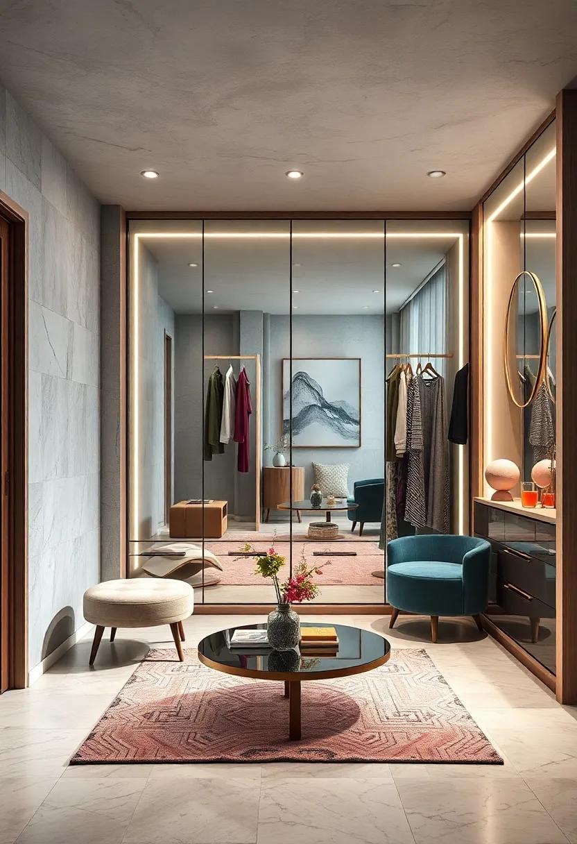 Mirrors that ​Magnify: Incorporate oversized mirrors to ‌create the illusion ⁢of space while providing ‍a​ stylish way to check your outfit