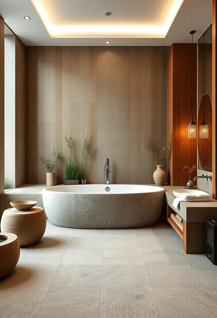 Natural Materials: Incorporate wood, stone, and bamboo to bring the essence of nature into your space, enhancing serenity