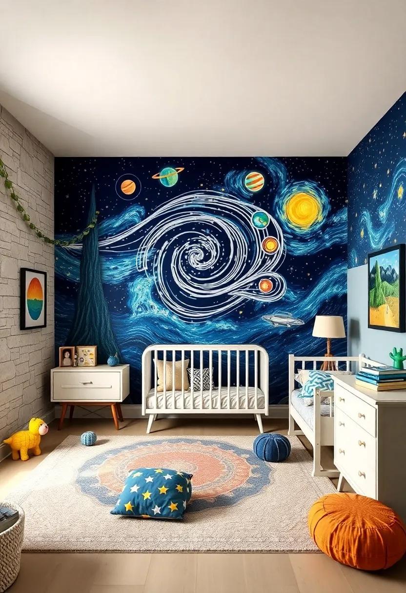 Magical Wall Decals: Use ⁣removable wall stickers depicting dreamy scenes of planets,‌ stars, ‍and ⁣friendly ‍aliens for easy decor ⁤updates