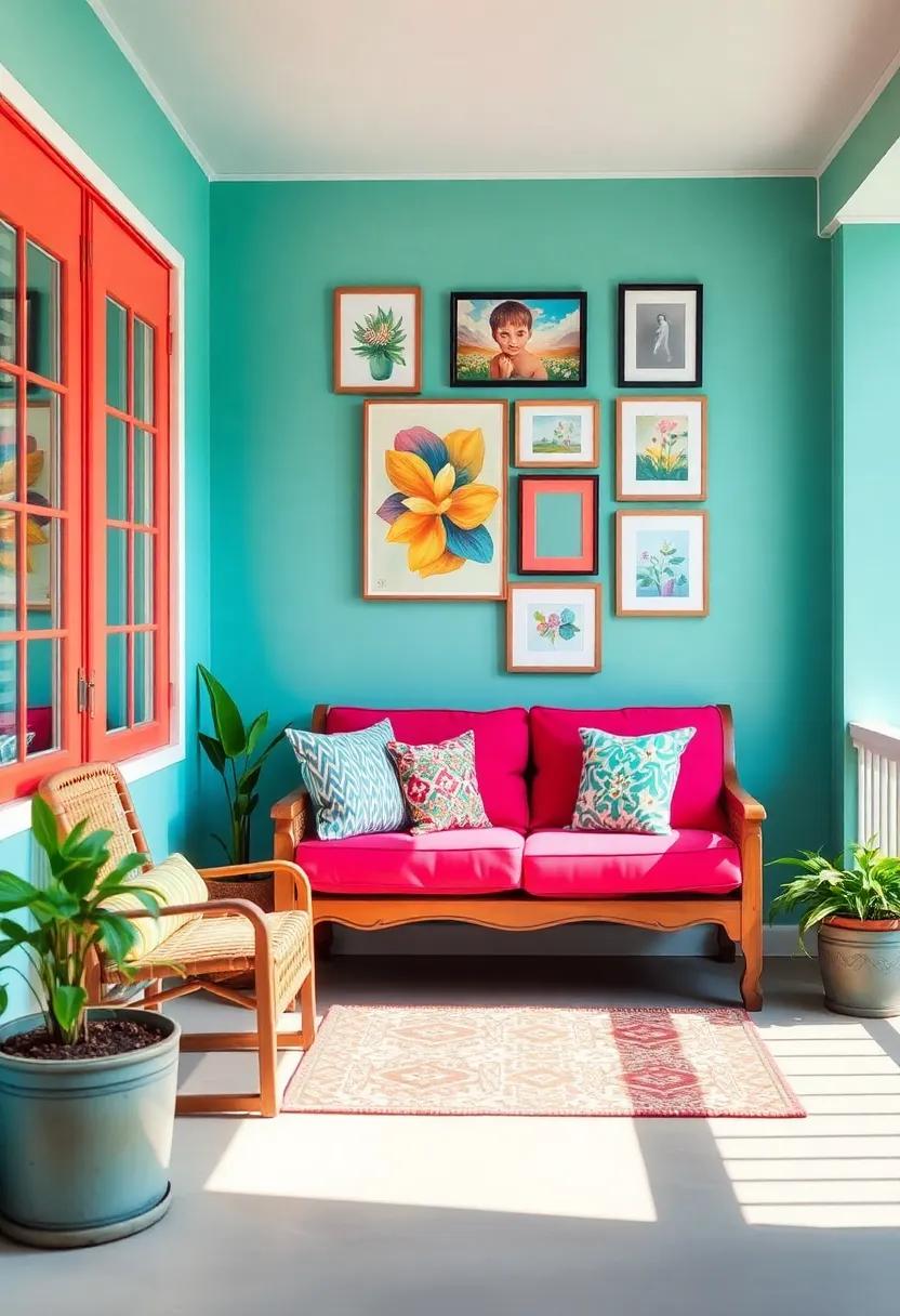 Color ‍Collage Wall: Create‍ a⁢ gallery wall with framed artwork,fabric ⁢swatches,or even colorful photographs for a personal touch