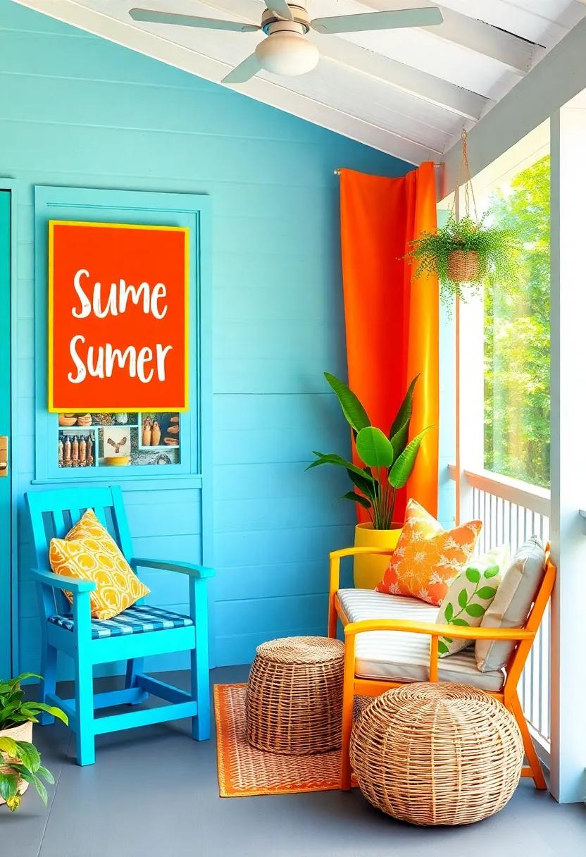 Splash of Color with Farmhouse Decor: integrate​ bright farmhouse decor elements like ⁢colorful ⁢signs or vintage‌ finds with a twist