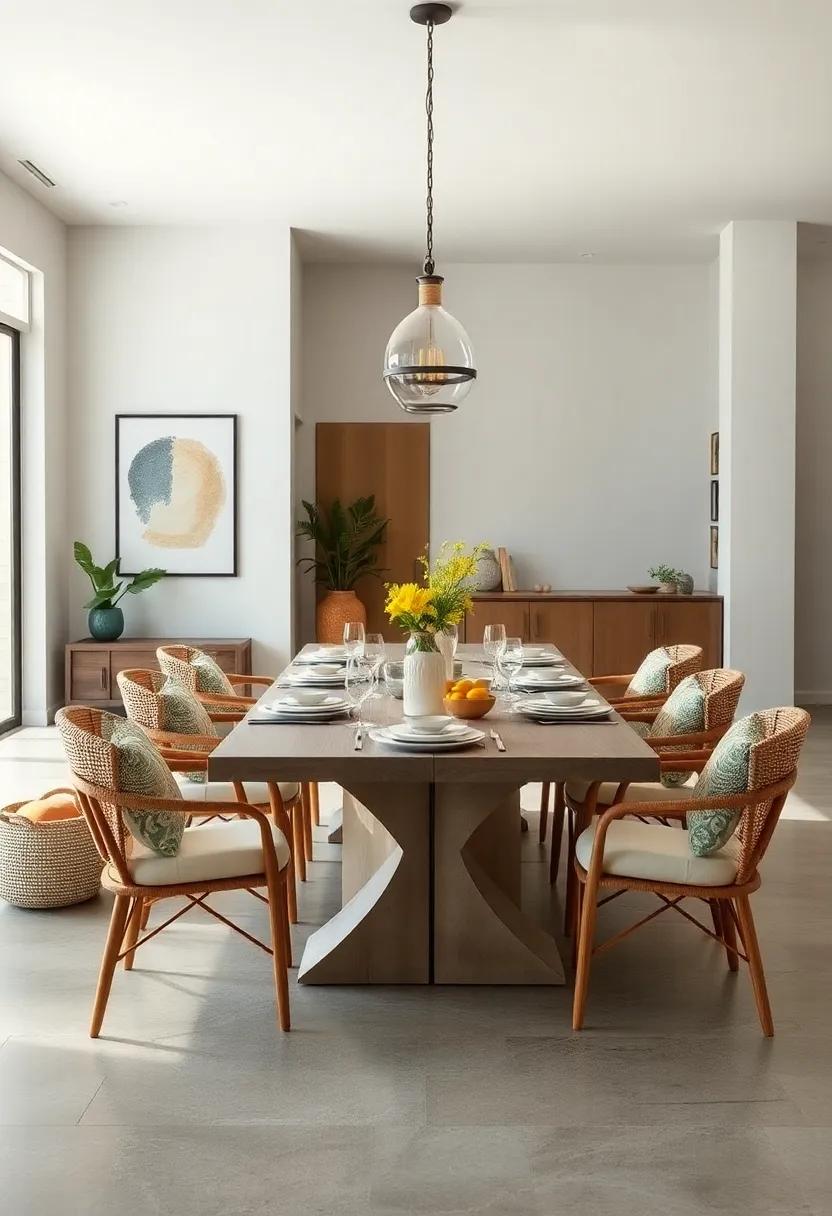 Family-Friendly Setup: Include a large, communal dining table where everyone feels welcome to gather and enjoy meals together