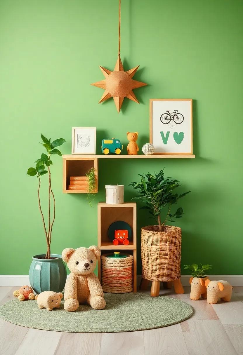 Sustainable Children’s Room Decor: Select decor items made from sustainable or vintage materials to create a unique and environmentally responsible children’s room aesthetic