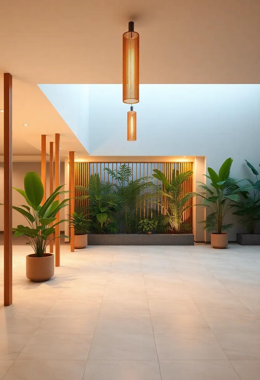 Integrating Bamboo Lighting with Nature: bridging Indoor and Outdoor Spaces