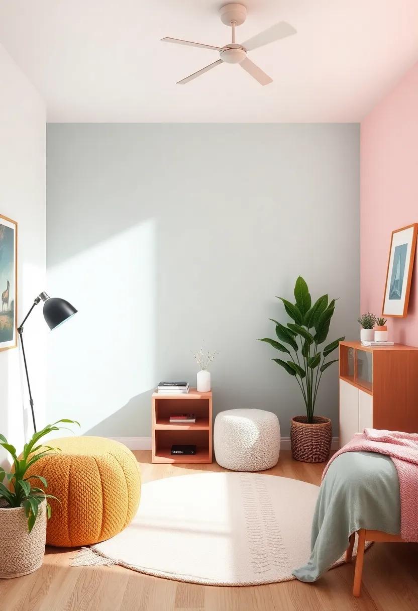 Balance Boldness with Neutrals: Creating harmony in a Colorful Room space