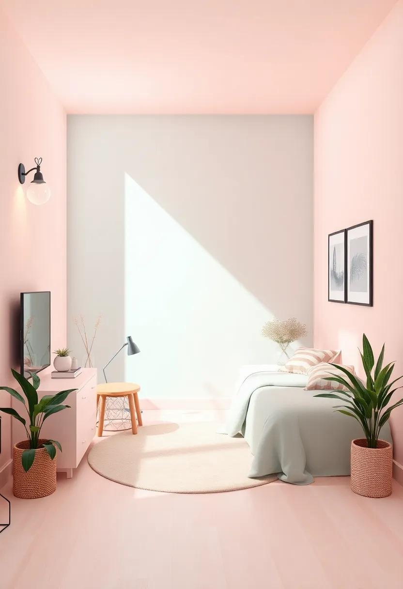 Create a Tranquil Oasis with Soft Pastels and Serene Hues for a Calming Atmosphere