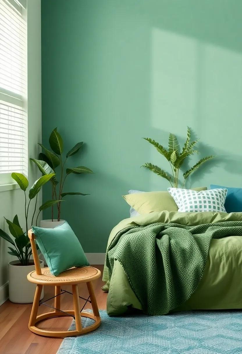Incorporate Nature-Inspired Shades: Earthy Greens and Blues for a Refreshing Feel