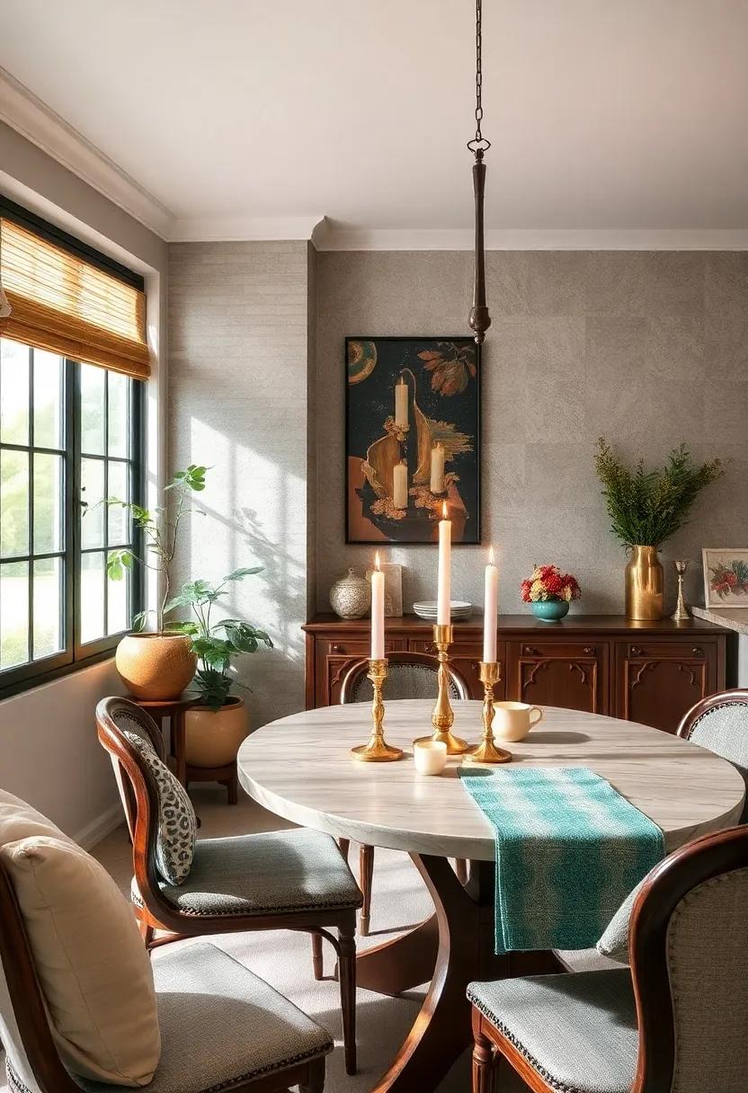 Charming Candle Holders: Unearth vintage candle holders in brass or ceramic to‌ create a warm, inviting atmosphere during family meals