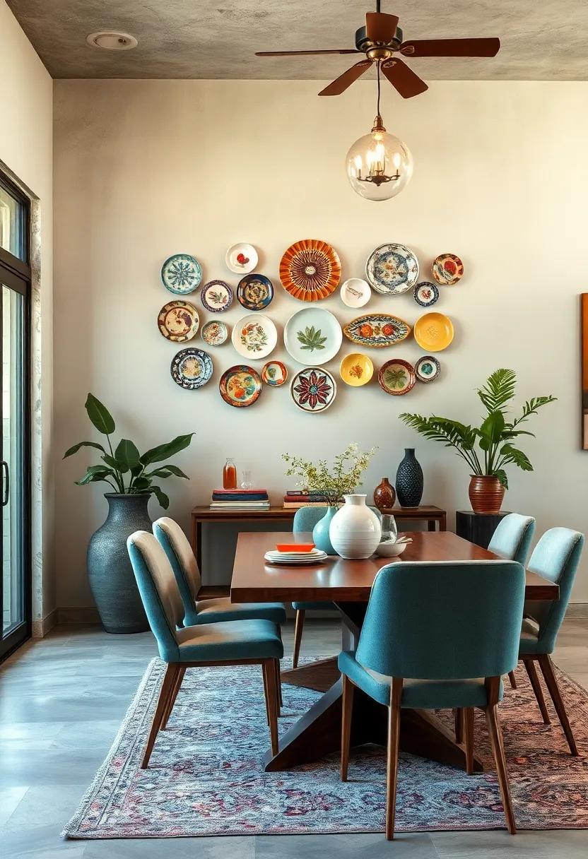 Hand-Painted ⁤Plates: ⁤Hang a collection‌ of decorative plates on the wall for a gallery-like ⁣display ⁢that tells a story of culture and craftsmanship