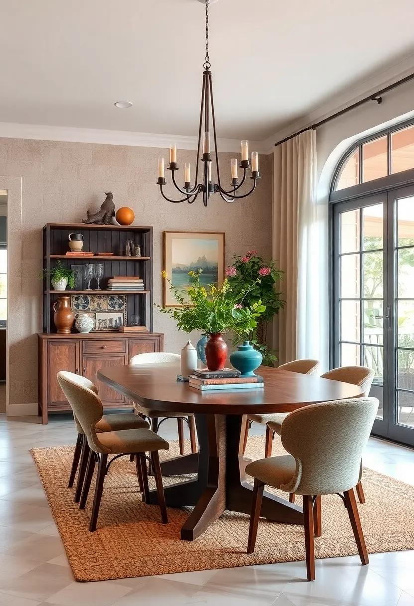 Old Books as⁣ Decor: Stack vintage books on ‌a side table or use them as risers for ⁣decorative objects on your dining table