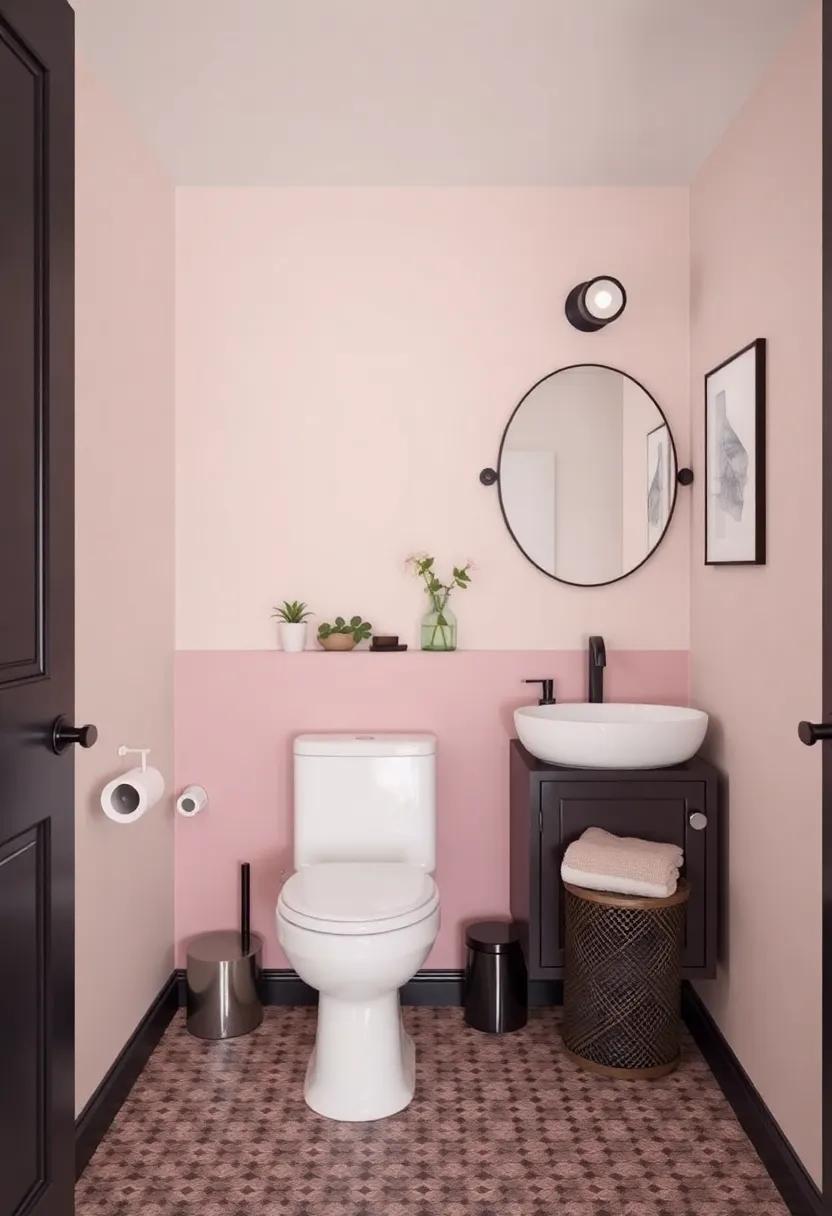 Bold Accents: Using Color to Define Spaces in Your Tiny bathroom