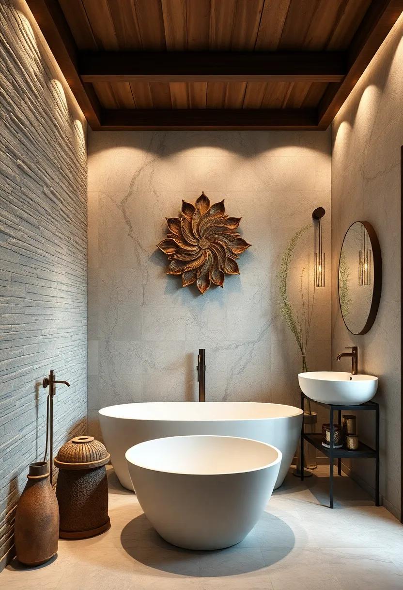 Artistic Installations: Incorporate sculptural elements on your walls that blend traditional artistry with modern design innovations