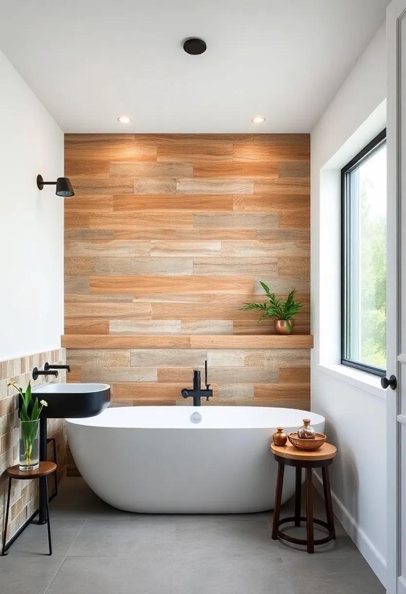 Reclaimed Updates: Transform old barn wood into stylish wall accents paired with modern matte black fixtures for a trendy twist