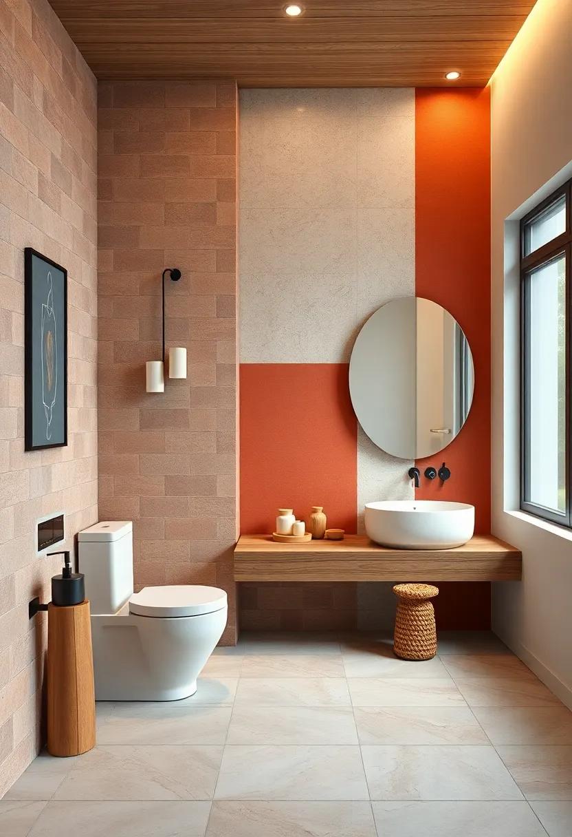 Color Blocking: Utilize color blocking techniques that incorporate traditional color palettes within a modern aesthetic framework