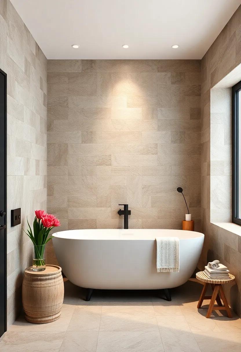 Minimalist Décor: Choose minimalistic décor that complements detailed traditional tiling, creating a balanced and sophisticated bathroom