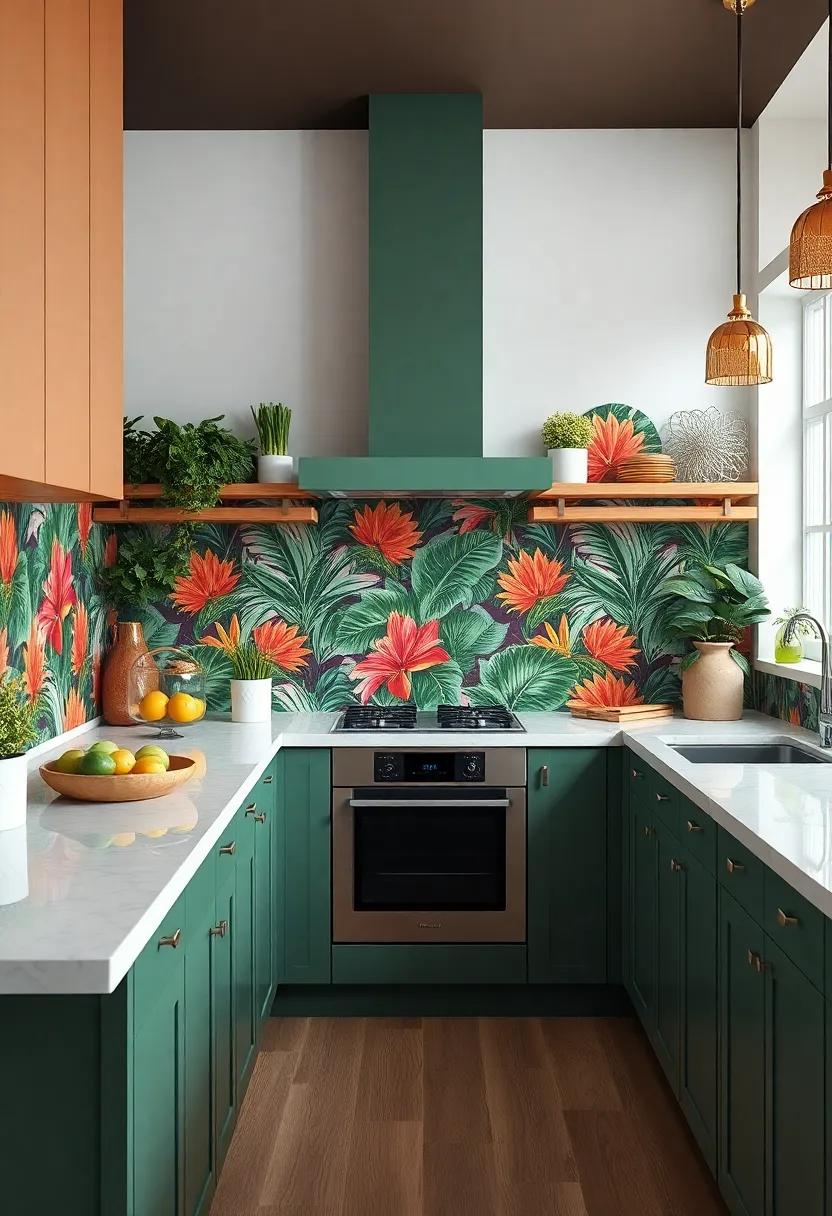 Embrace Tropical Colors to Revitalize Your Kitchen Atmosphere