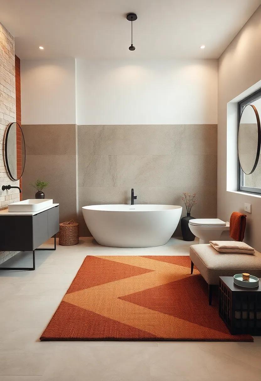 elegant Rugs: ⁤Lay down a soft area rug in a geometric brown and cream design to‌ bring warmth to the floor ‌while making the space feel ‍cozy and inviting