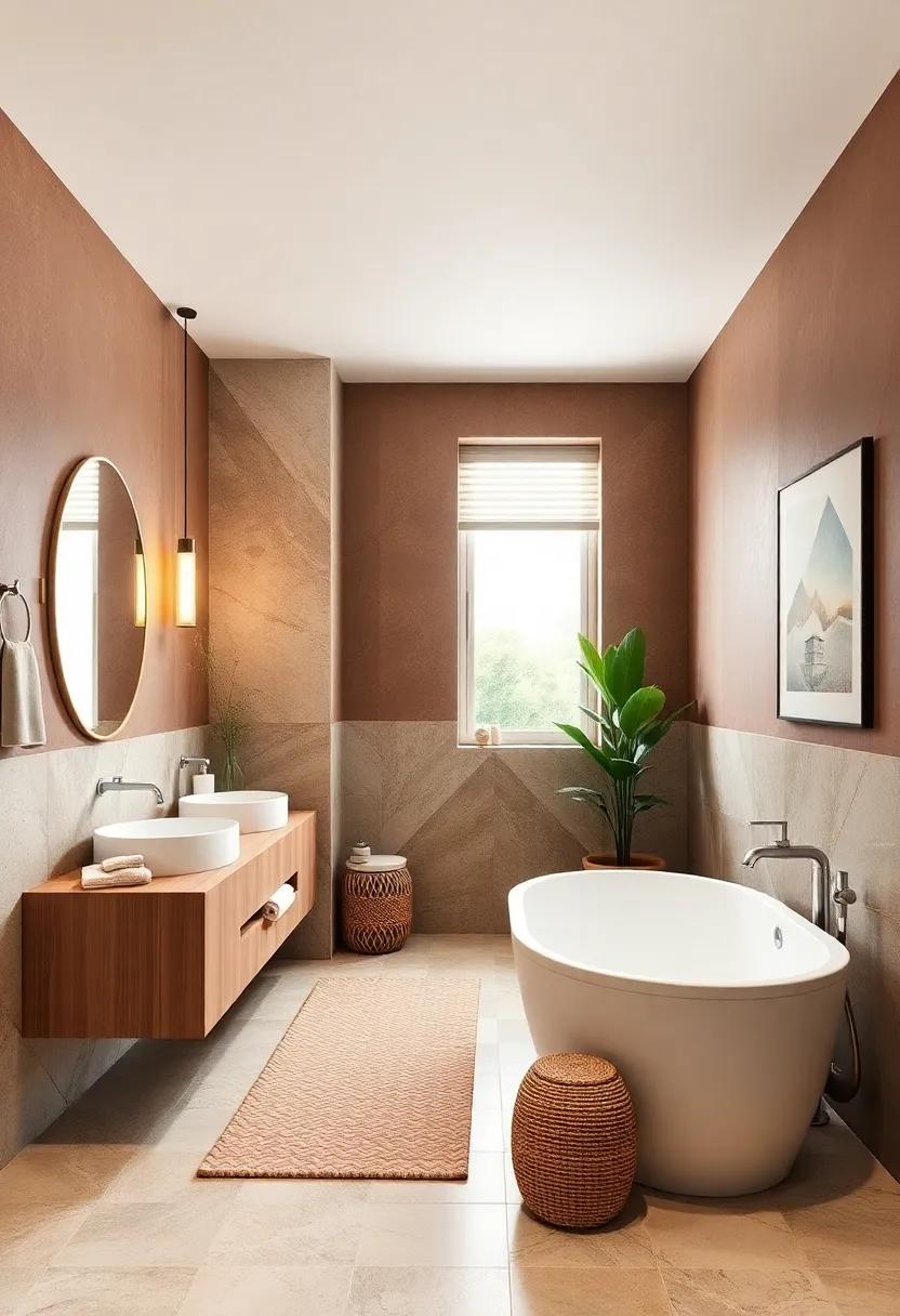 Subtle Stripe Accents: Use subtle stripes in your paint or decor to create a sense of height and space while reinforcing the two-tone theme