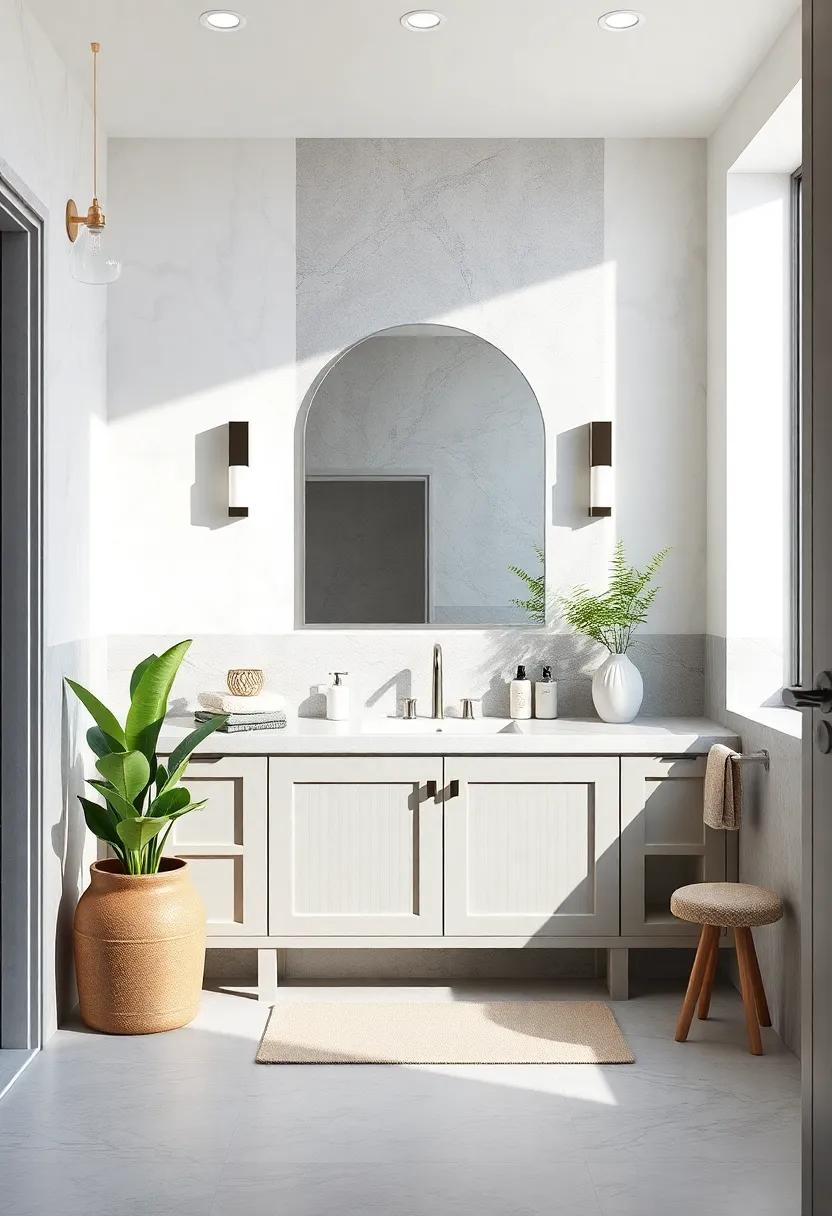 Vanity Vibes: Opt for a gray and white DIY vanity project that showcases your personal style while keeping the functionality front and center