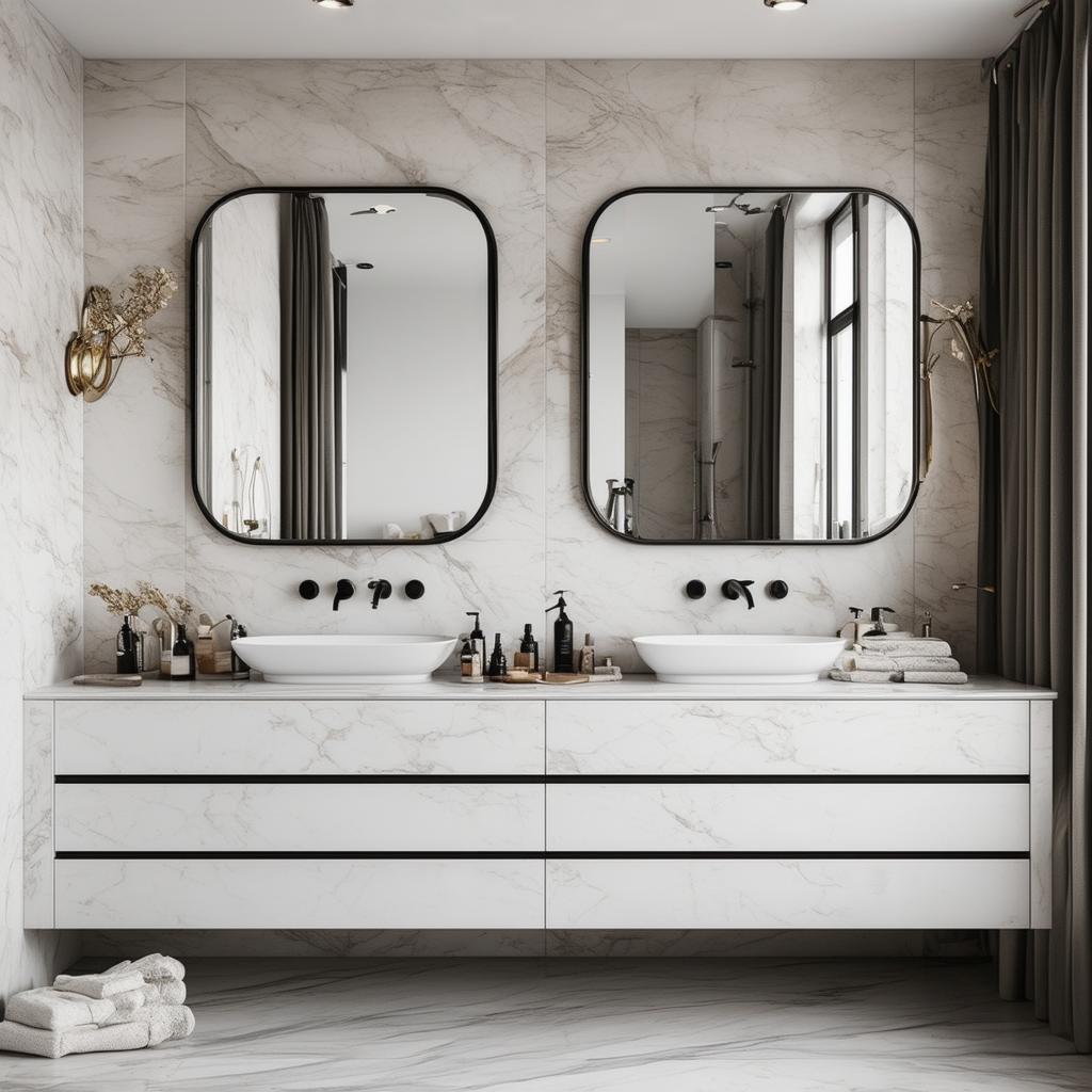 Transform Your Bathroom with These 26 Jaw-Dropping Double Vanity Mirror Ideas! Transform Your Bathroom with These 26 Jaw-Dropping Double Vanity Mirror Ideas!