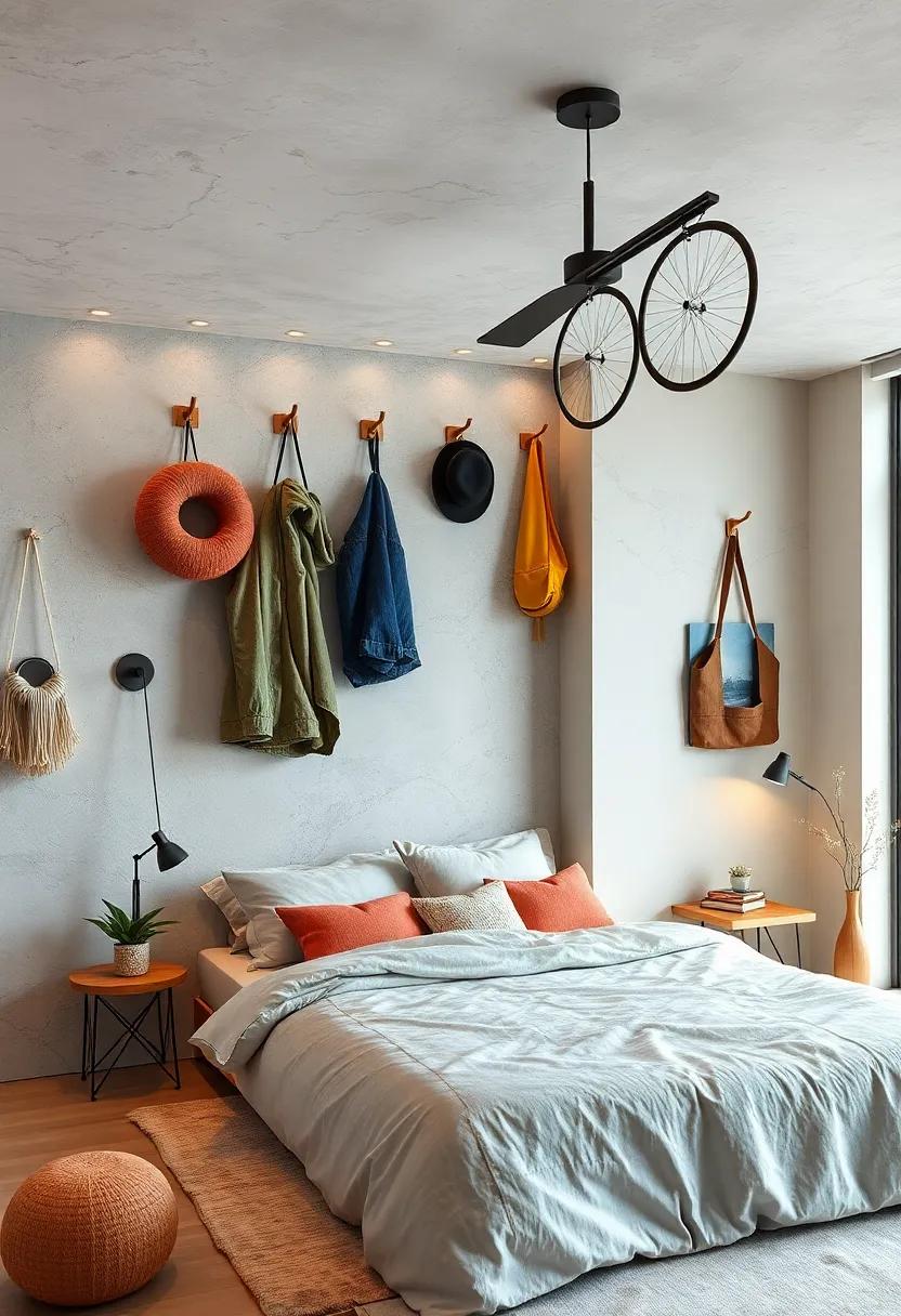Ceiling-Mounted Hooks: Use ‍hooks ‌that hang‌ from the ceiling ⁣to store ​items like hats, bags, or ⁣even bikes, keeping ⁤them accessible while maximizing floor space