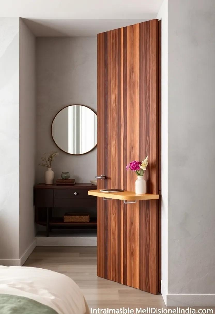 Door-Hanging Flip-Down Table: ‌Install ⁤flip-down tables on ‍doors for small‍ workspaces​ or vanity areas, merging functionality with practical vertical solutions