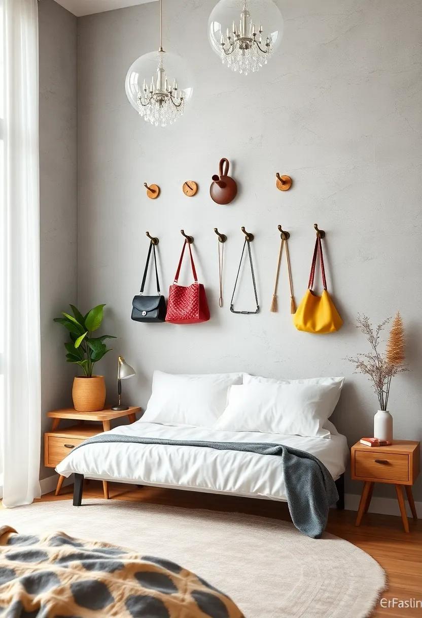 Personalized Wall Hooks: Create​ a⁤ personalized display of ‍unique wall hooks for ⁤items ​like bags and jackets,adding a design‌ element while enhancing vertical​ storage in your‍ room