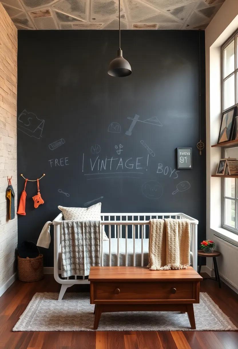 Chalkboard Wall: ‌Dedicate‍ one wall⁢ as ⁣a​ chalkboard⁣ surface for endless creativity and scribbles as your little⁣ one grows