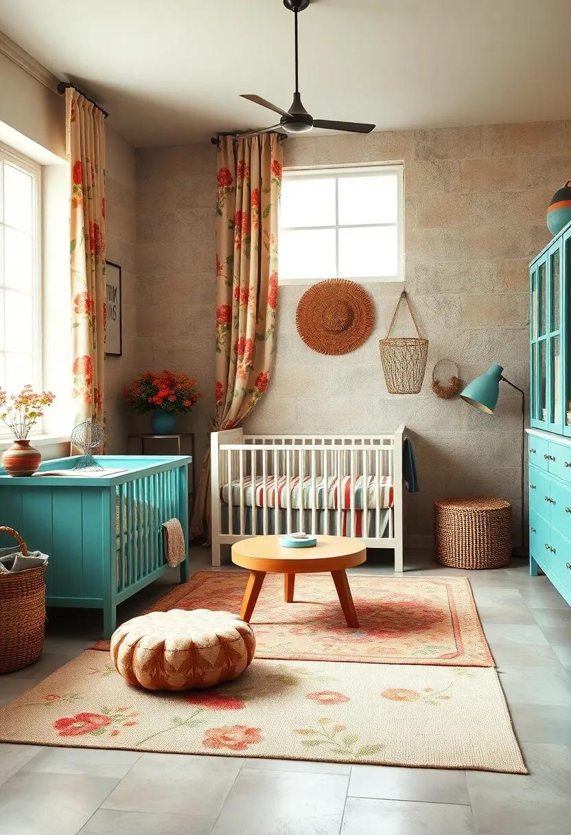 floral Accents: Use vintage ⁢floral patterns on curtains, cushions, and rugs to add a classic charm and warmth