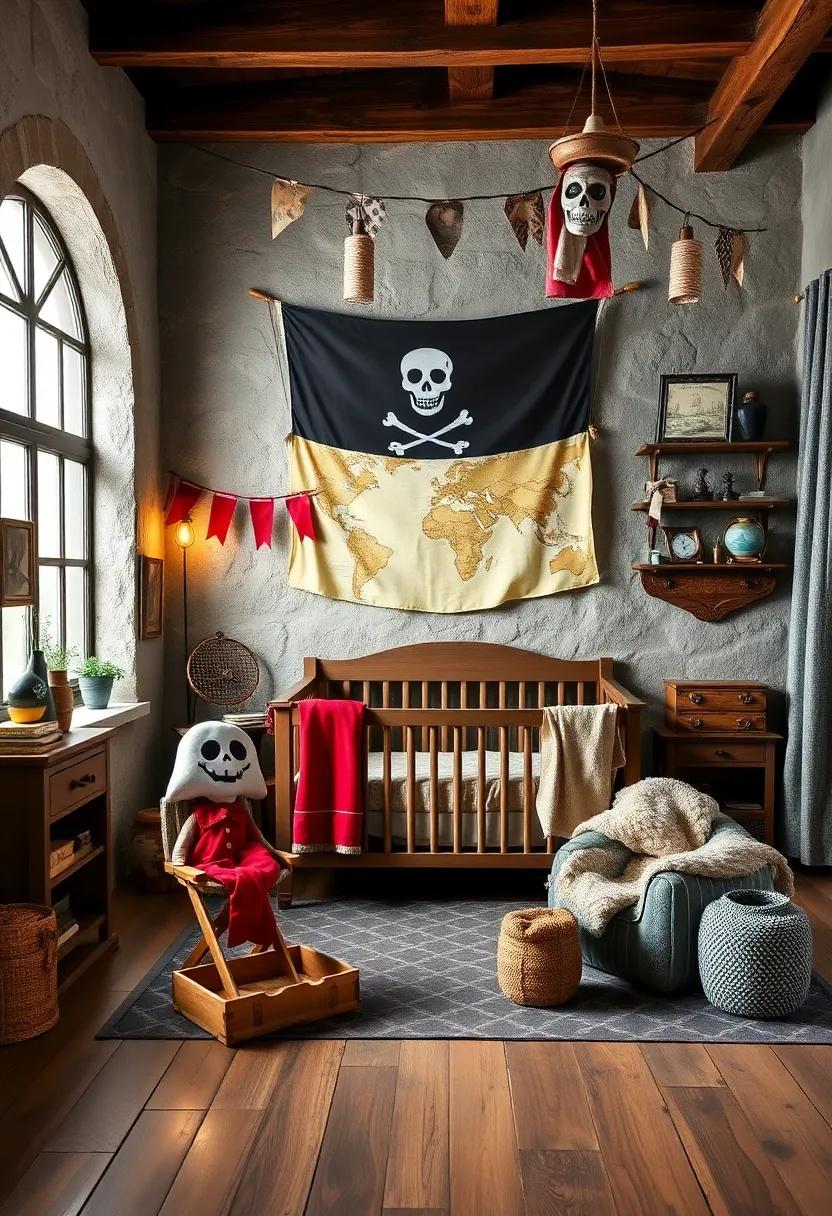 Old World Pirates: Set sail on the high seas with pirate flags, treasure maps, and rustic decor elements that create a ​thrilling adventure for budding⁣ buccaneers