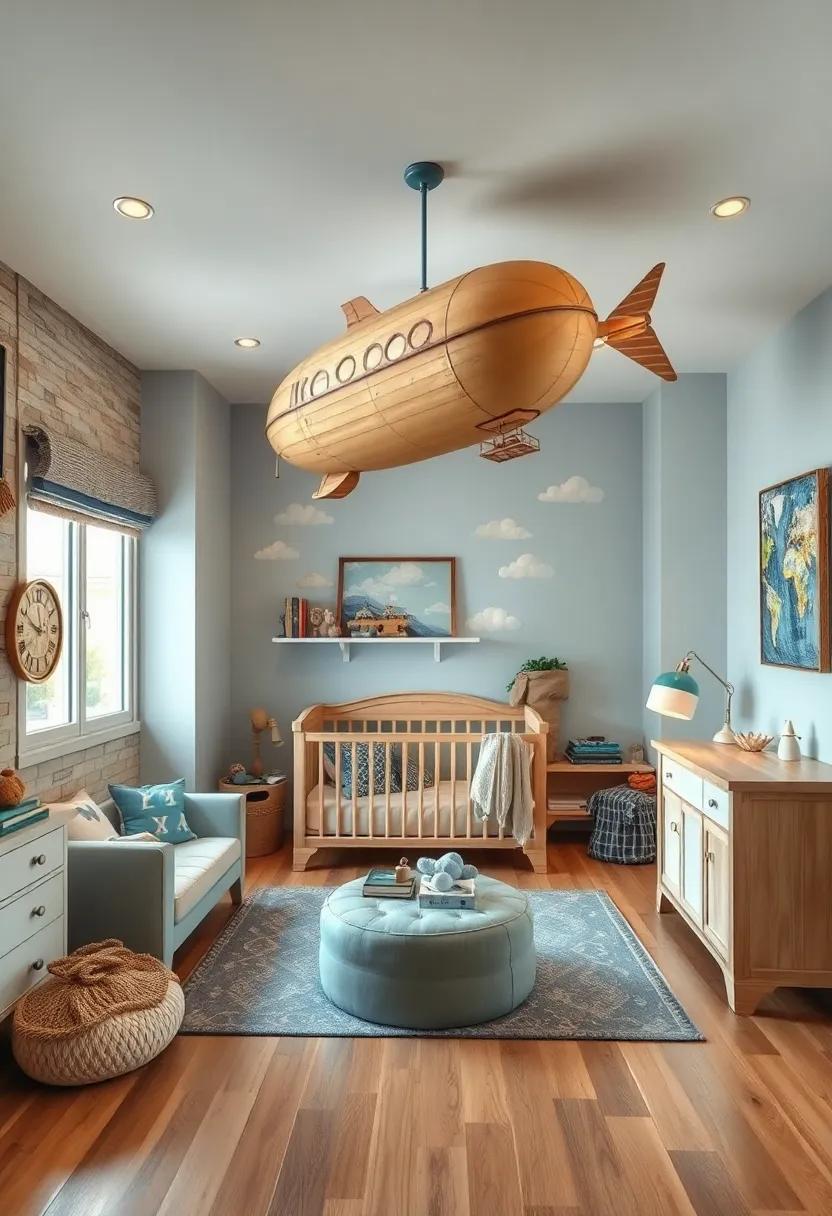Vintage Airship: Sky's the ‌limit with airship-themed decor, cloud-like furnishings, and playful designs that spark dreams ⁢of adventure and exploration