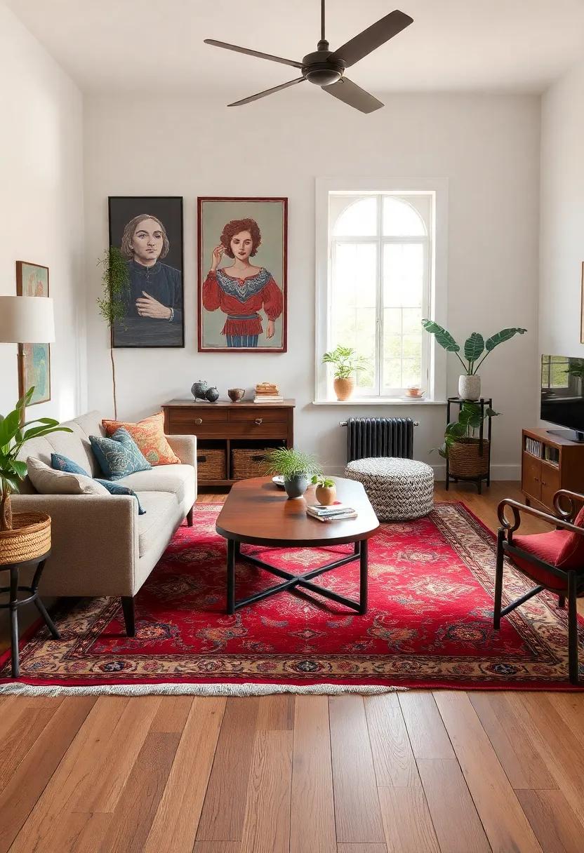 Choosing the Perfect Vintage Rugs to Anchor Your Eclectic Living Room Style