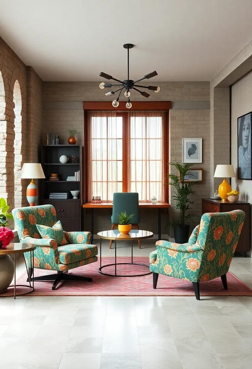 Retro Chairs: ‍Opt for ⁤colorful, ⁣patterned seating that doubles ⁤as eye-catching art pieces