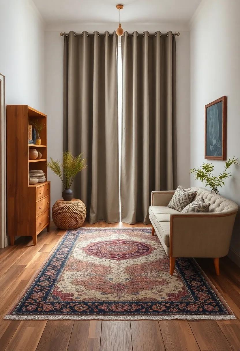Textiles and ⁢Fabrics: Creating Warmth with​ Vintage Rugs and Curtains