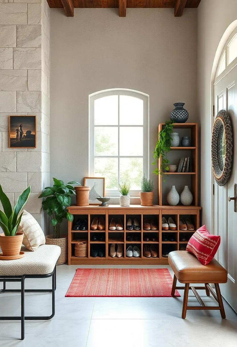 Vintage Booking Case: Transform an old ‍bookcase into a functional shoe ⁤rack, ‍showcasing both practicality and aesthetic appeal