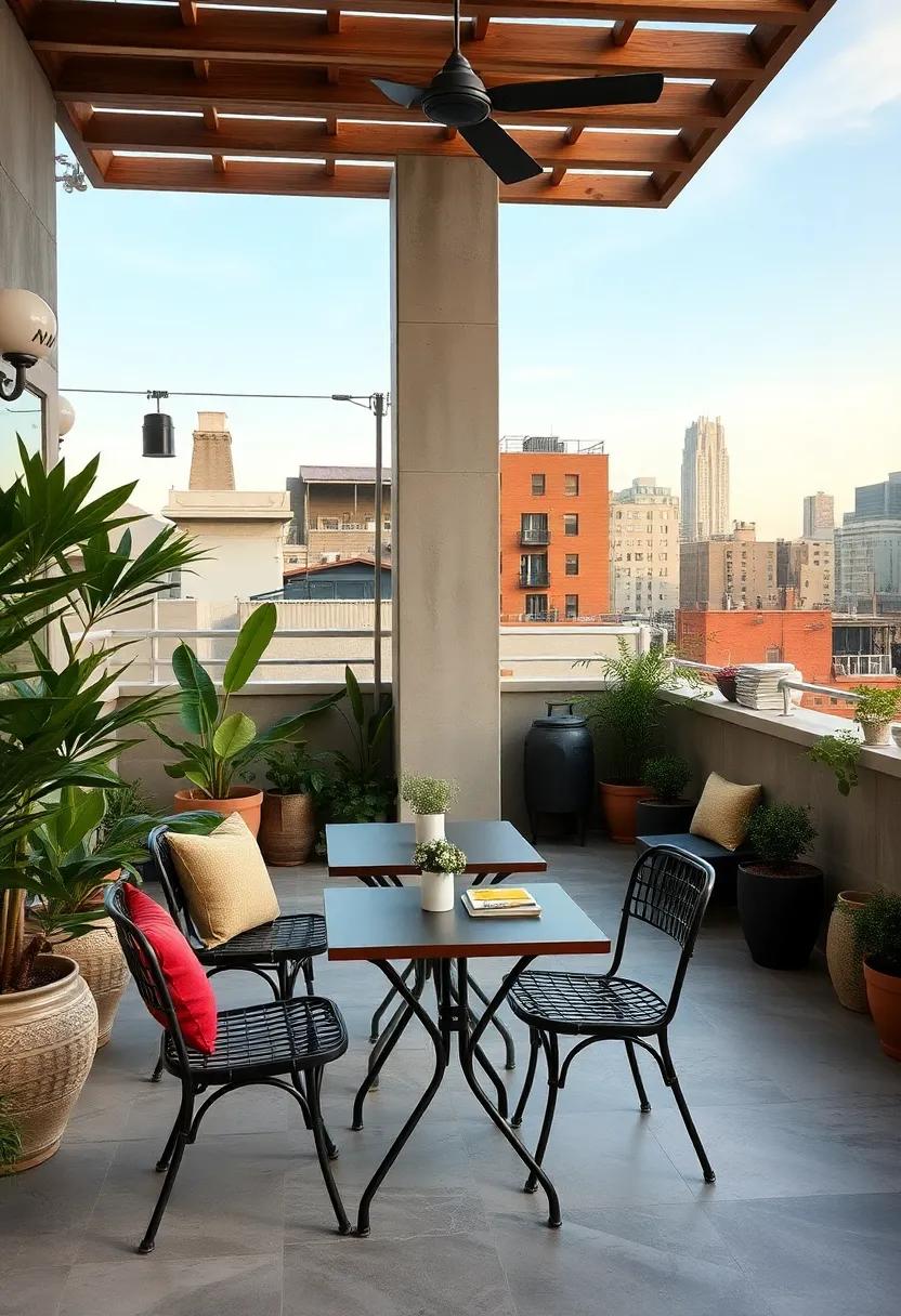 City Rooftops Transformed Into Enchanting Retreats Featuring Bistro Dining