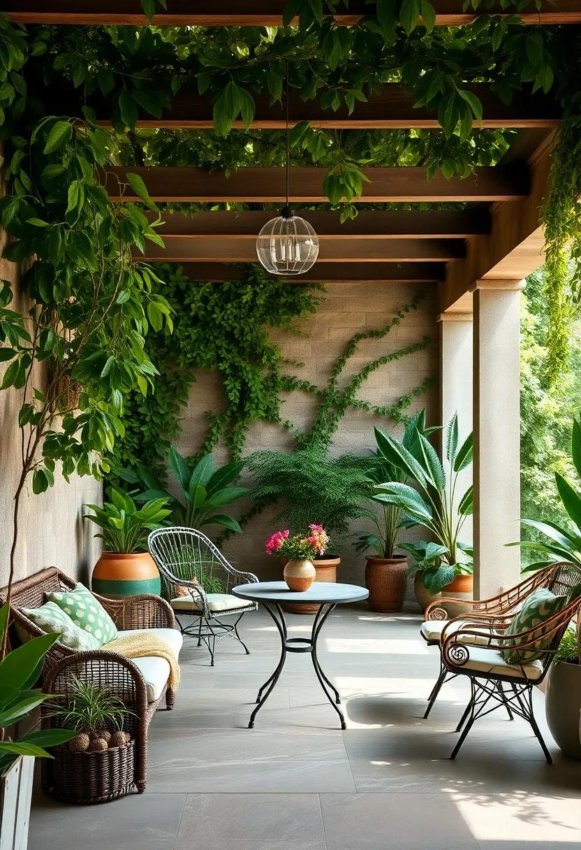 Lush Green Retreats Featuring Vintage Bistro ⁣Sets for Wholesome ‍Gatherings