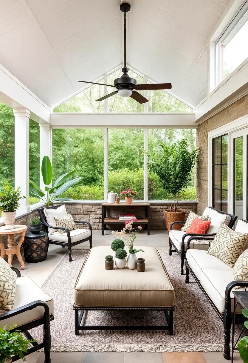 Double-Duty Decor: Select furniture that serves multiple purposes,such as a coffee table with storage or an ottoman that doubles as seating