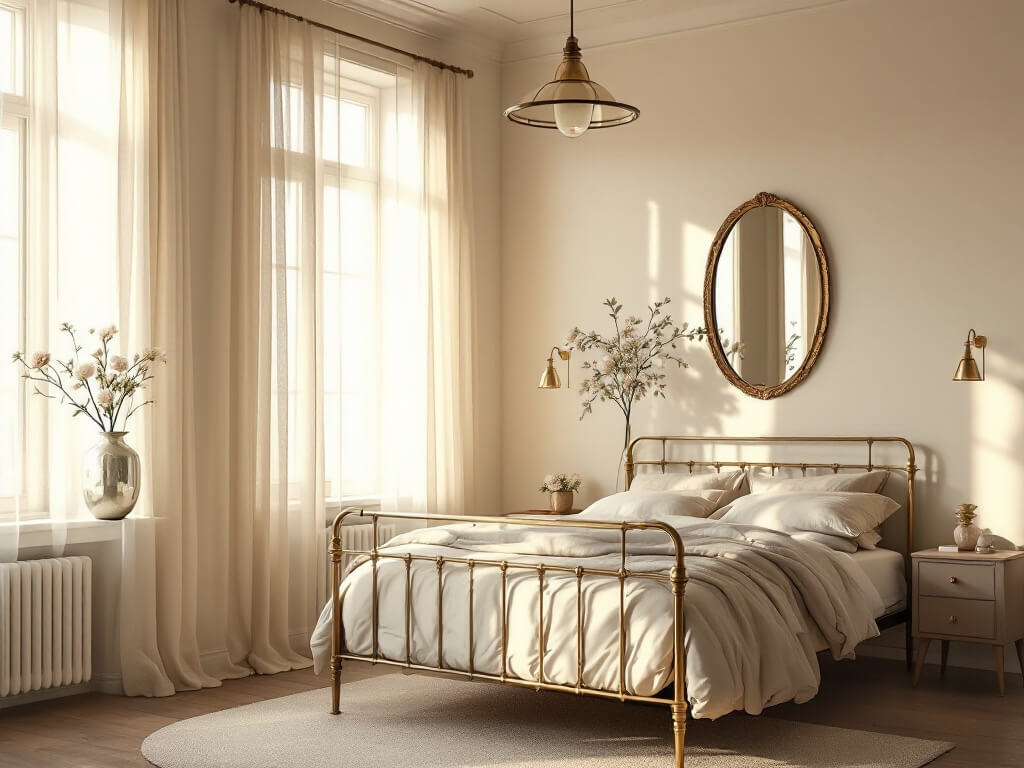 Minimalist Vintage Bedroom: Timeless Charm Meets Modern Simplicity