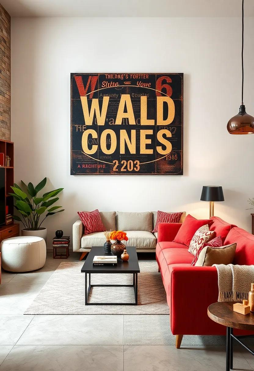 Retro Typography Art: Use typography artwork featuring vintage fonts and phrases to add a⁤ playful touch to your decor