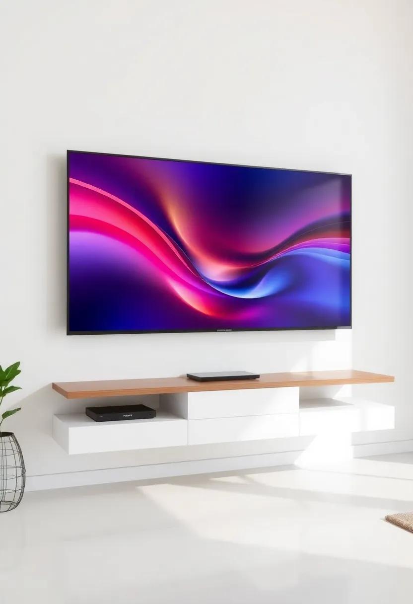 Two-Tone appeal: Create a striking visual by⁣ using contrasting colors or finishes for the floating stand⁢ and wall, ‌adding depth to ​your design