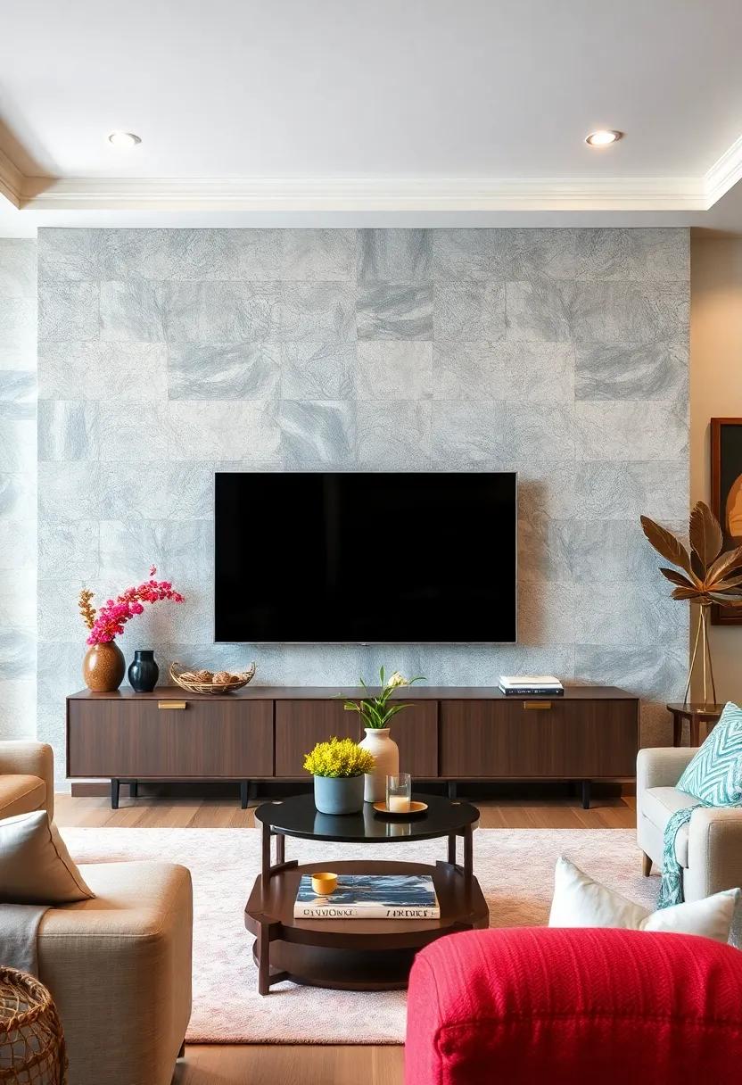 Design a Themed Space:‌ Choose ‌a ⁤theme that ⁤reflects your ⁤personality or interests, whether it’s coastal ⁤chic, industrial, or mid-century ⁢modern, to⁤ curate a uniquely styled ⁣TV wall