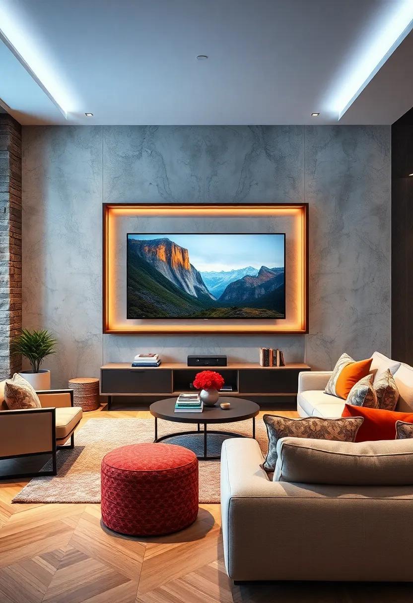 Frame Your TV: Use a stylish frame ⁣to encase your flat-screen, transforming it‌ into⁣ a piece​ of art⁤ when it's ​not in ‍use